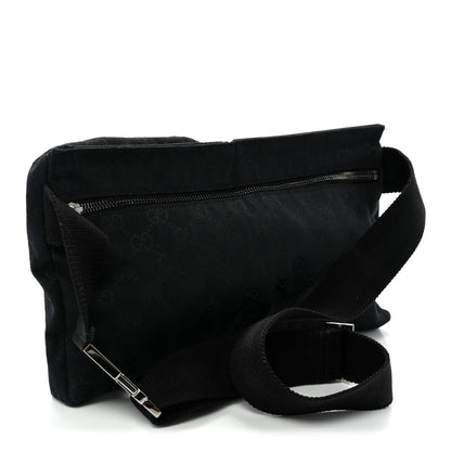 Gucci GG Monogram Double Pocket Belt Bag Black 3 of 10