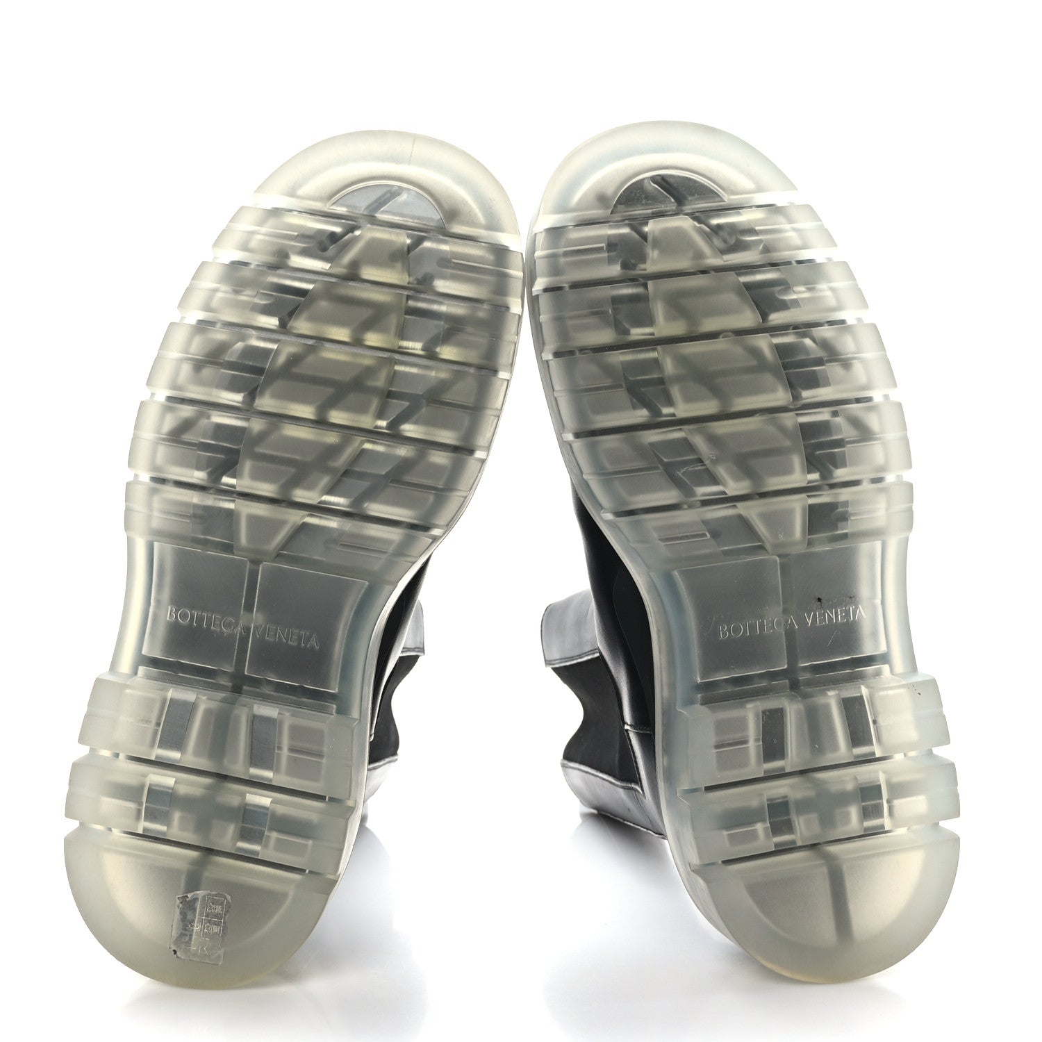 Bottega Veneta Calfskin The Tire Chelsea Boots 40 Black Transparent 5 of 7