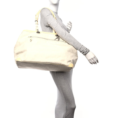 Christian Dior Monogram Patent Tote Ivory 2 of 12