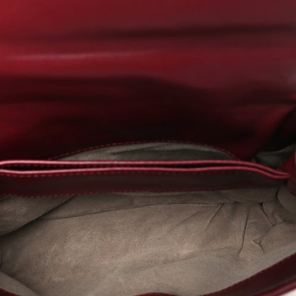 Bottega Veneta Nappa Intrecciato Baby Olimpia Shoulder Bag Bordeaux 6 of 10