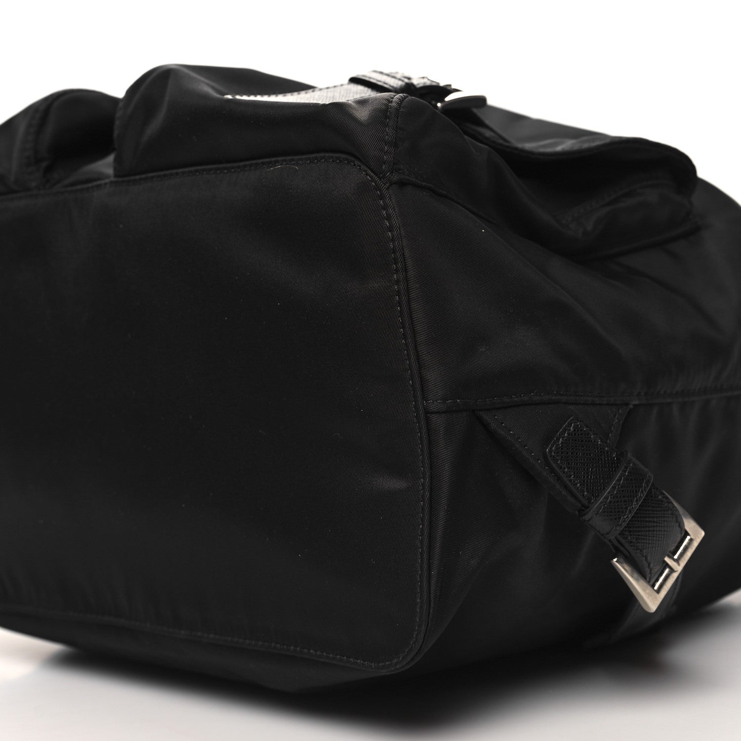 Prada Nylon Vela Saffiano Medium Backpack Black 11 of 11