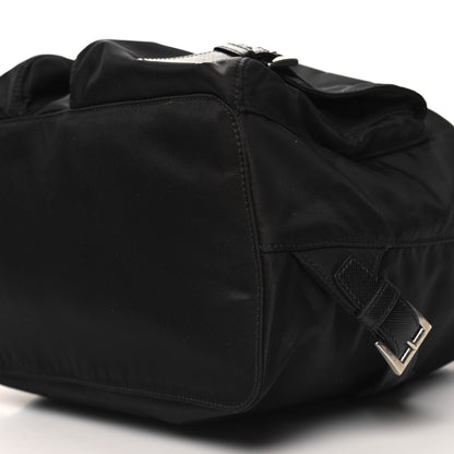 Prada Nylon Vela Saffiano Medium Backpack Black 11 of 11