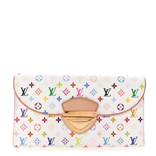 Monogram Multicolor Eugenie Wallet White Litchi