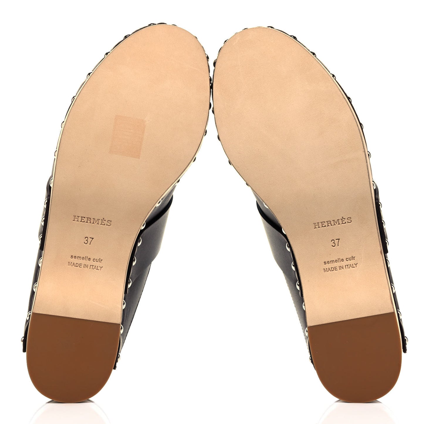 Calfskin Calya Mules 37 Cafe