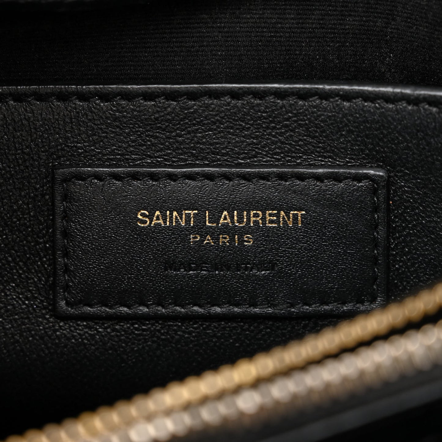 Calfskin Y Quilted Monogram Small Loulou Chain Satchel Black