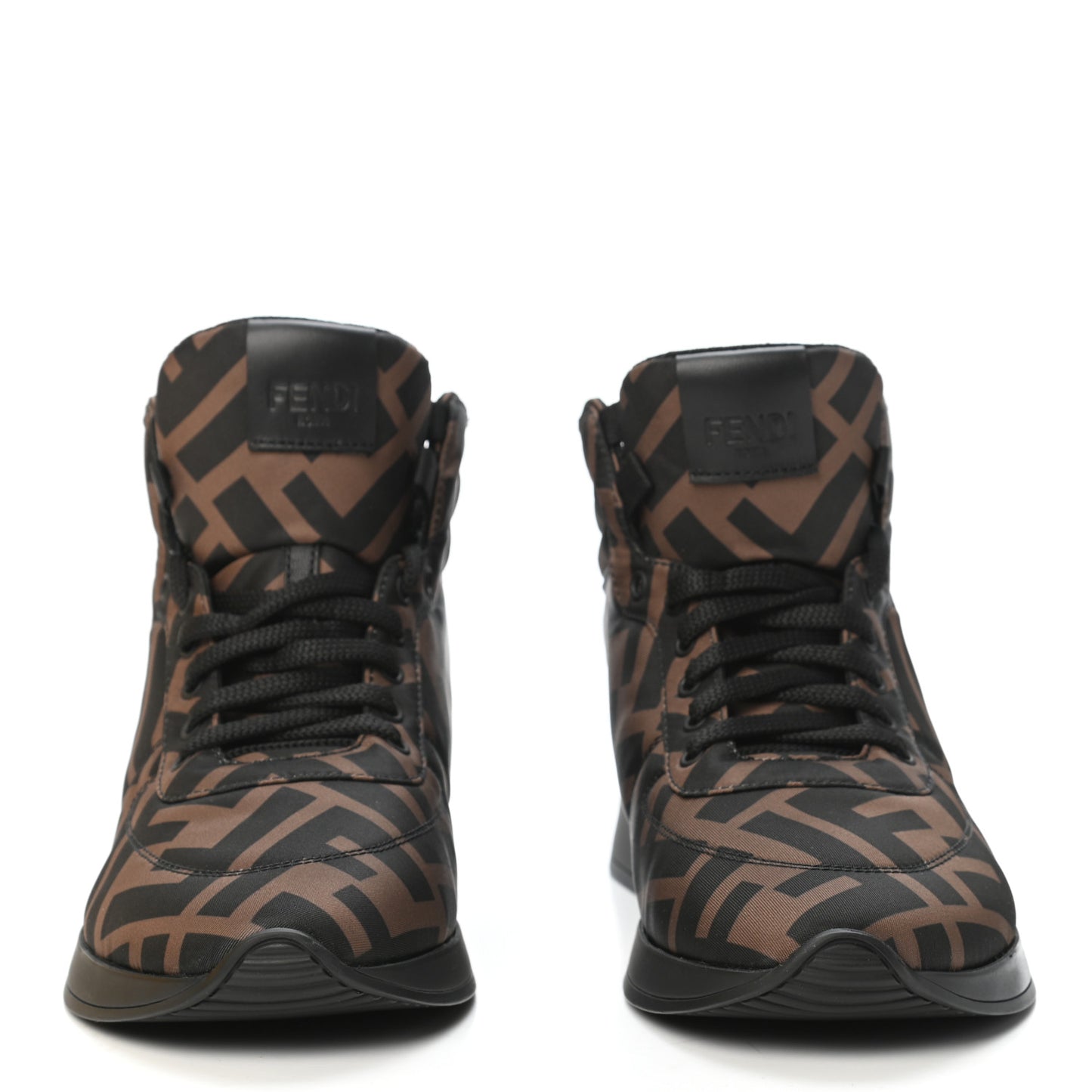 Nylon FF Reloaded High Top Sneakers 35.5 Tobacco Black