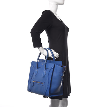 Celine Smooth Calfskin Mini Luggage Royal Blue 2 of 18