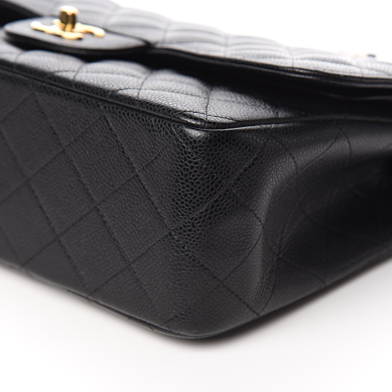 Chanel Caviar Quilted Jumbo Double Flap Black 10 of 11