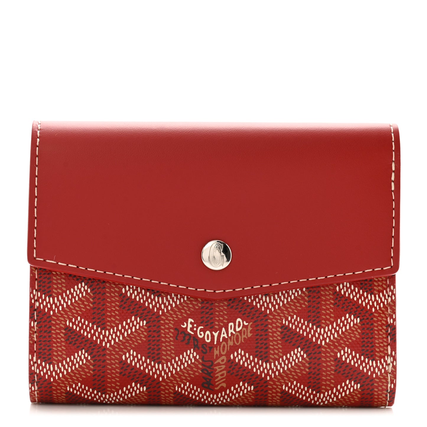 Goyardine Saint-Gabriel Compact Wallet Red