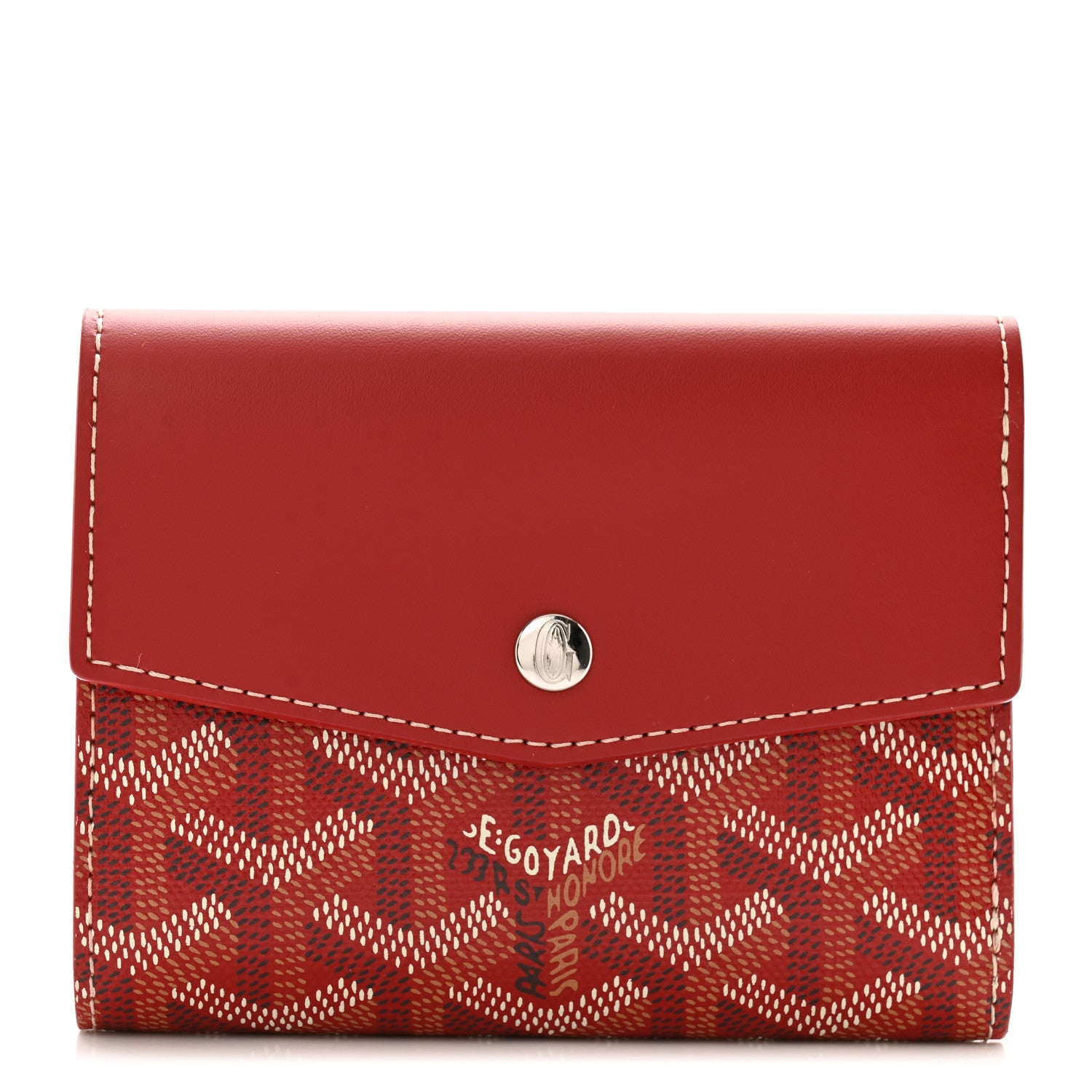 Goyard Goyardine Saint-Gabriel Compact Wallet Red 1 of 9