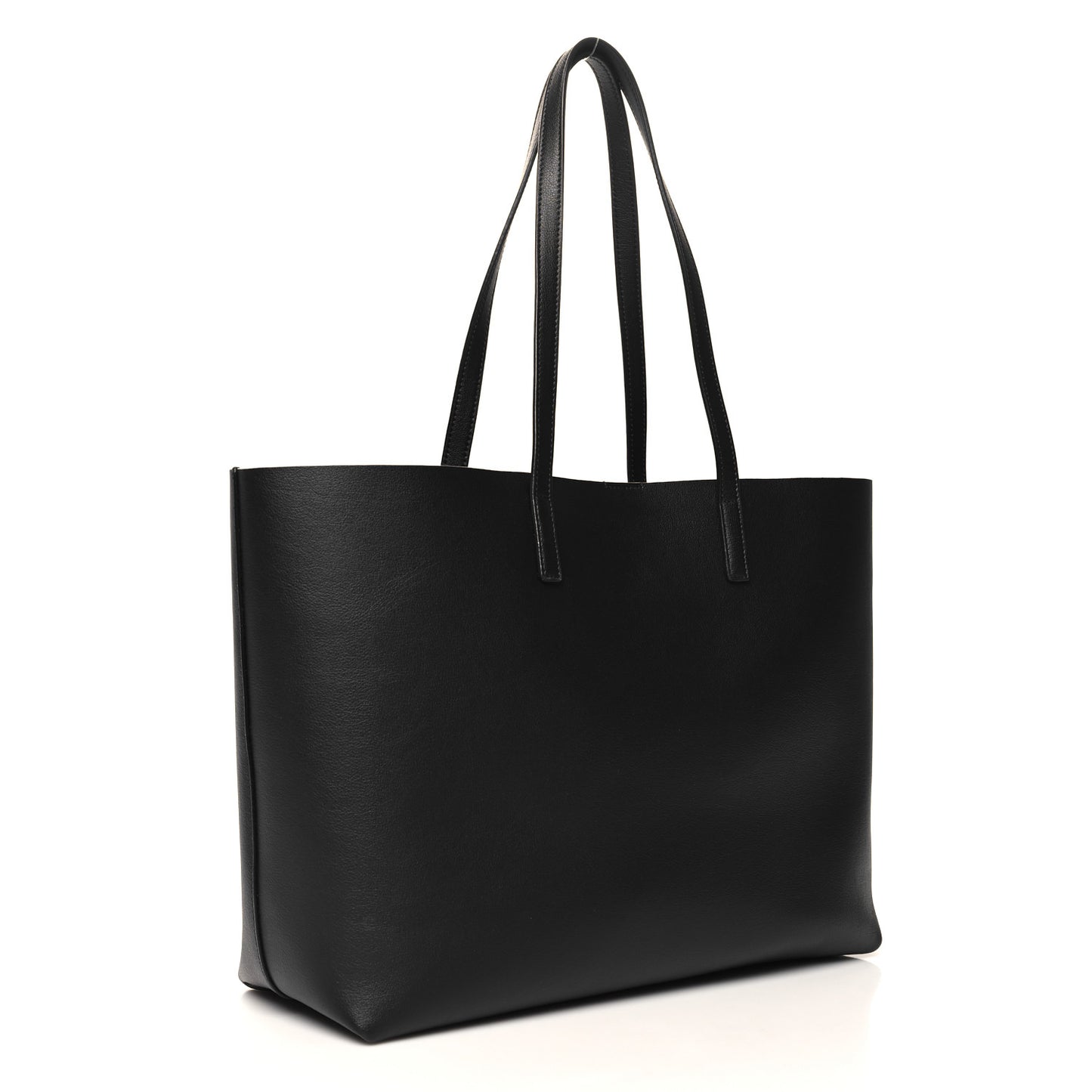 Calfskin Large Shopping Tote Black