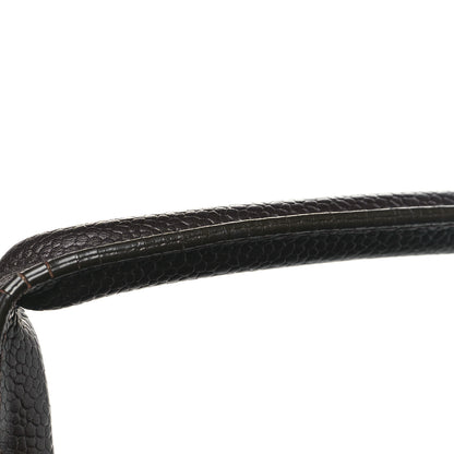 Chanel Caviar Square Stitched Tote Dark Brown 11 of 12