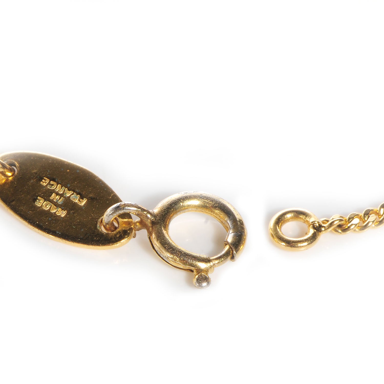 Chanel Crystal CC Chain Bracelet Gold 6 of 7