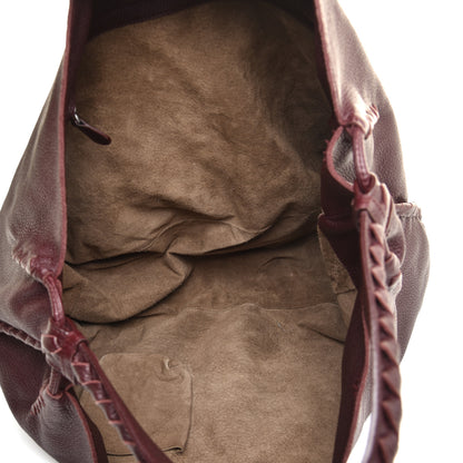 Bottega Veneta Washed Cervo Deerskin Large Hobo Burgundy 5 of 9