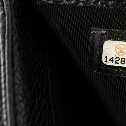 Chanel Caviar Quilted Compact French Flap Wallet Black 9 of 12