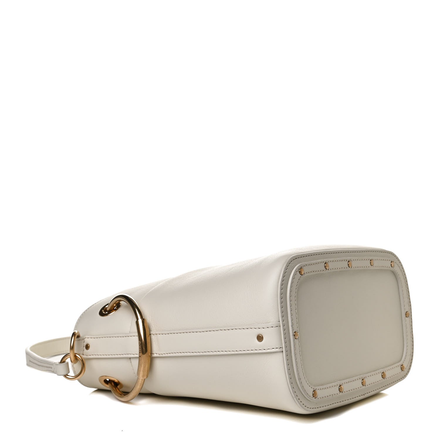 Chloe Smooth Calfskin Small Roy Bucket Bag Natural White 5 of 12