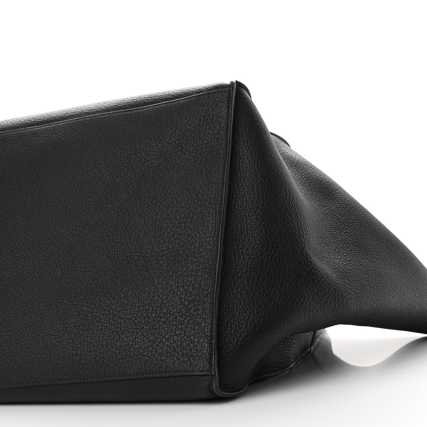 Supple Grained Calfskin Medium Big Bag Black