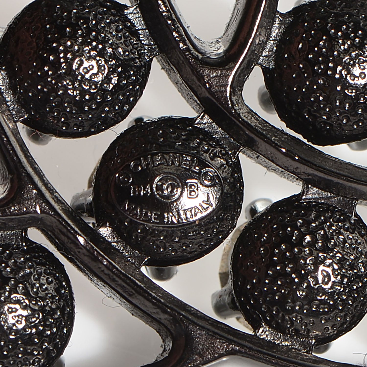 Chanel Crystal CC Brooch Black 5 of 6