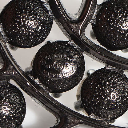 Chanel Crystal CC Brooch Black 5 of 6