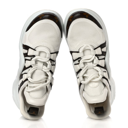 Louis Vuitton Patent Monogram LV Archlight Sneakers 37 White 5 of 19