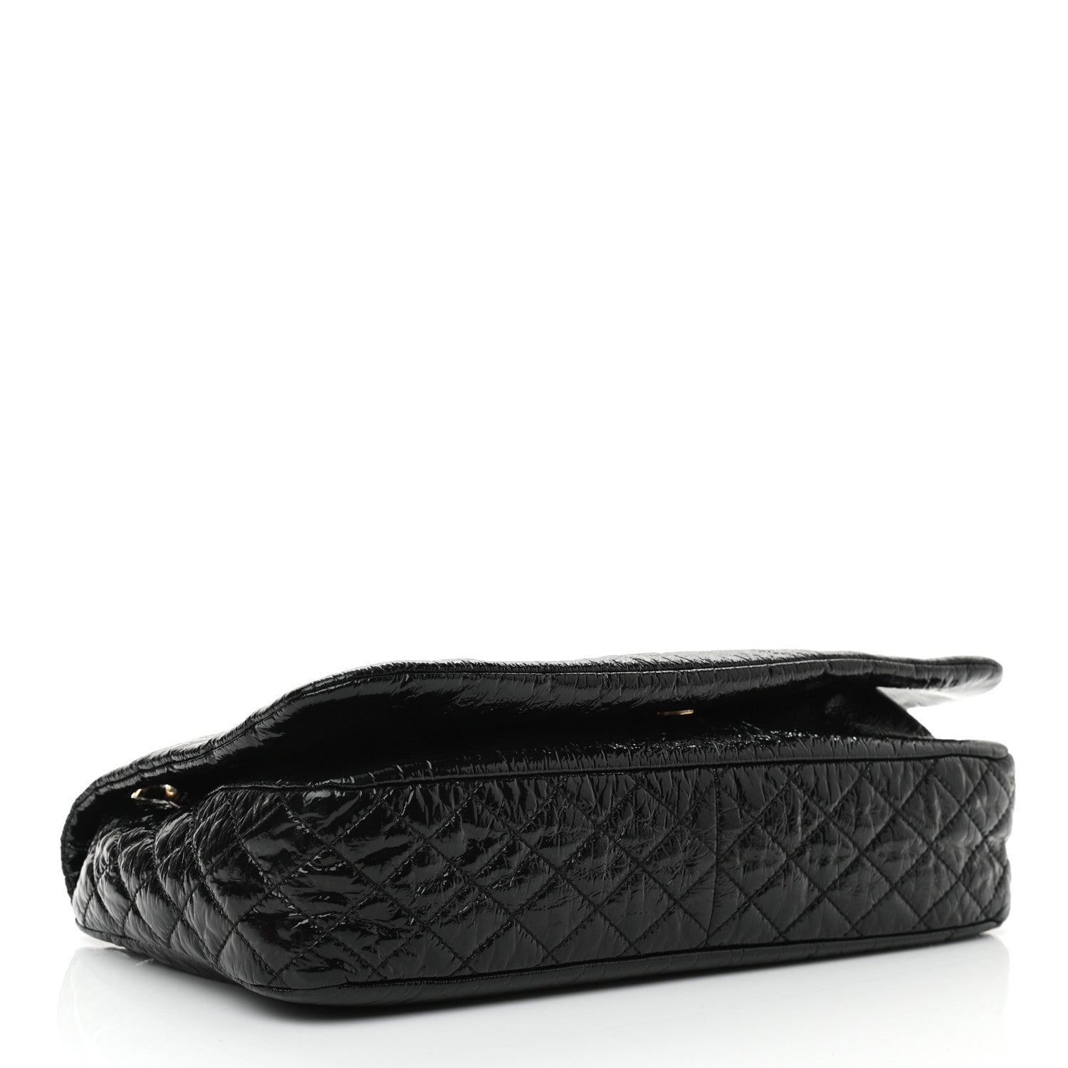 Chanel Vinyl Medium Rock and Chain Flap Black 4 of 11