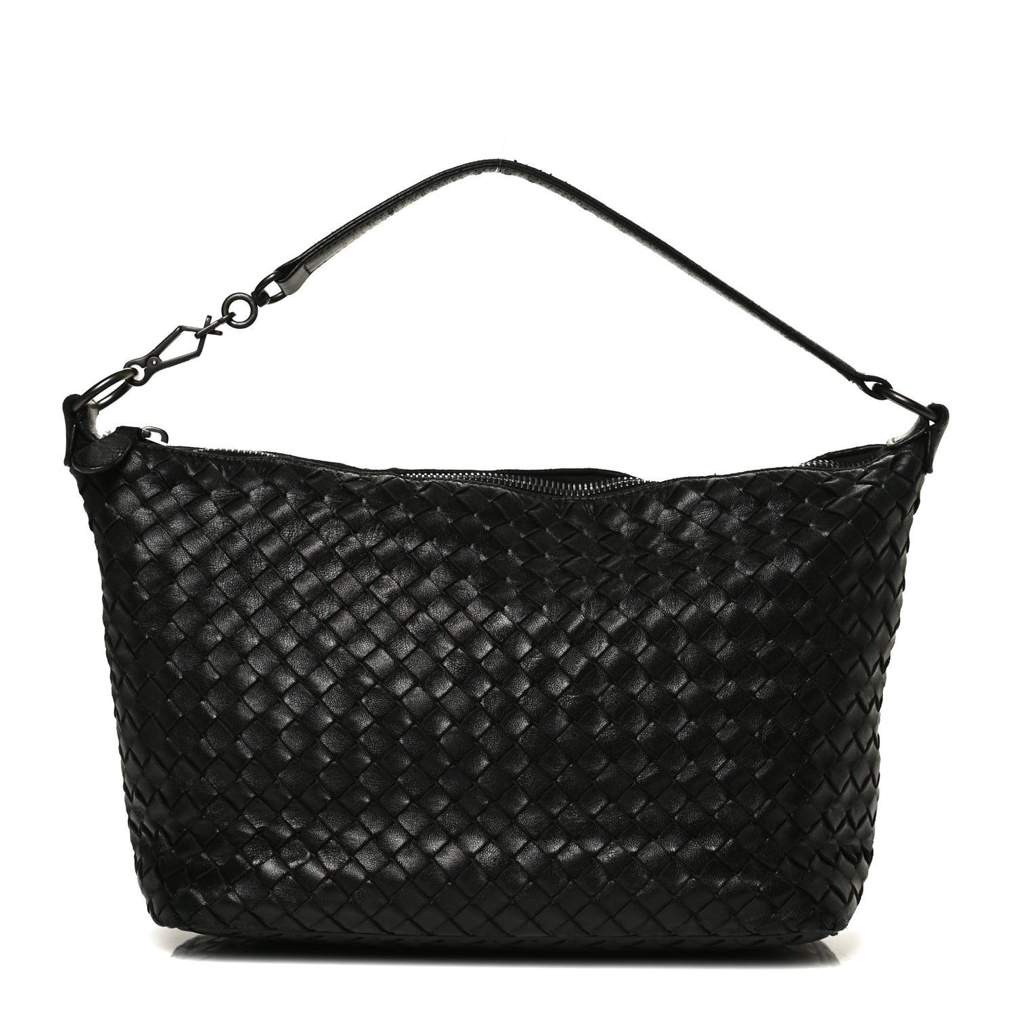 Nappa Intrecciato Small Shoulder Bag Black