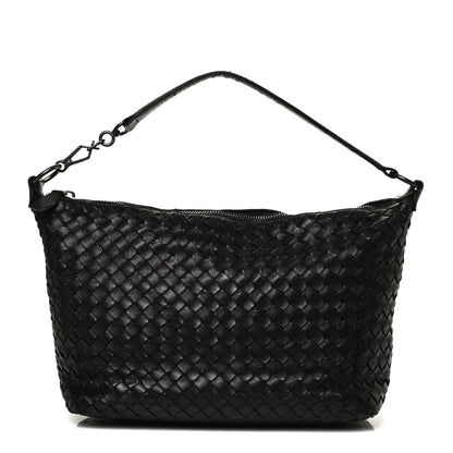 Bottega Veneta Nappa Intrecciato Small Shoulder Bag Black 1 of 12