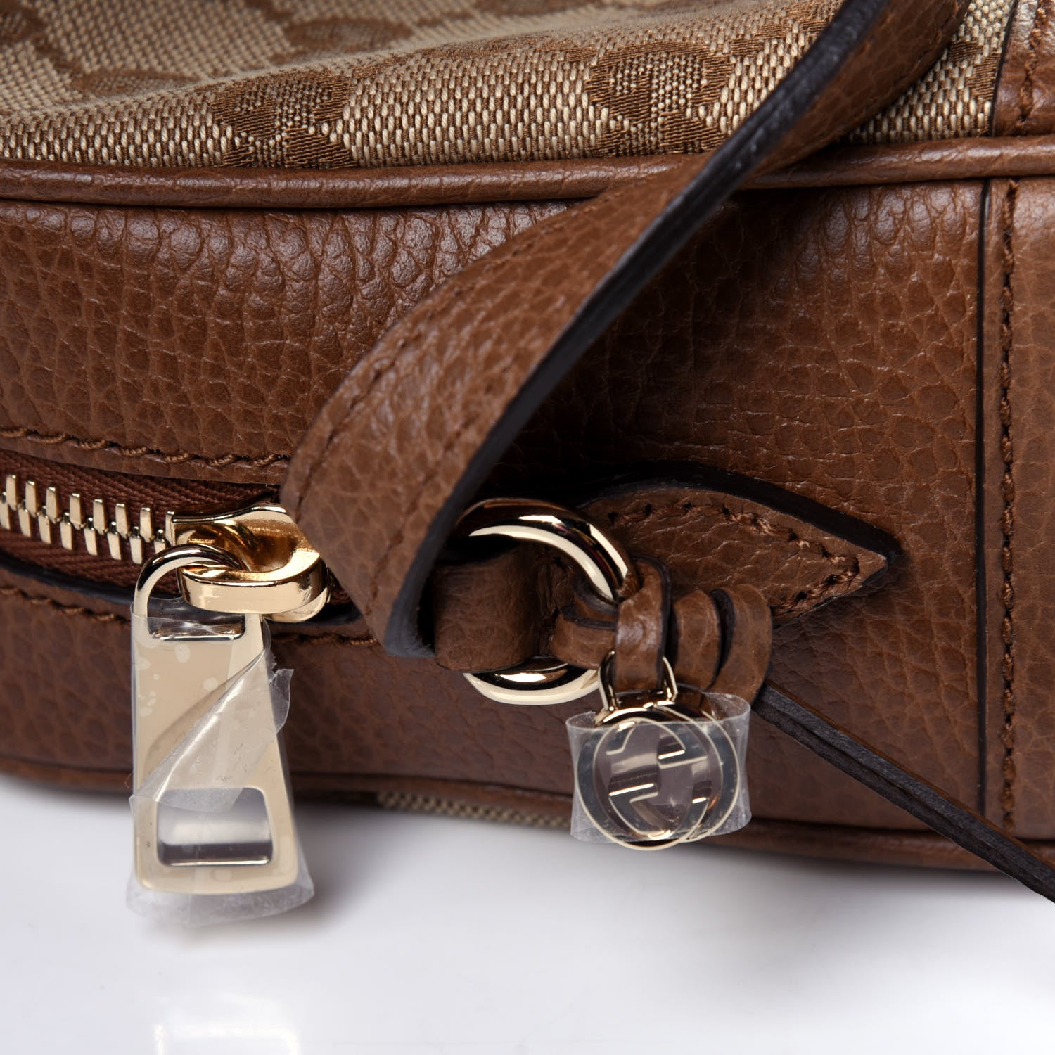 Gucci Monogram Mini Bree Messenger Bag Beige Tabacco 11 of 11
