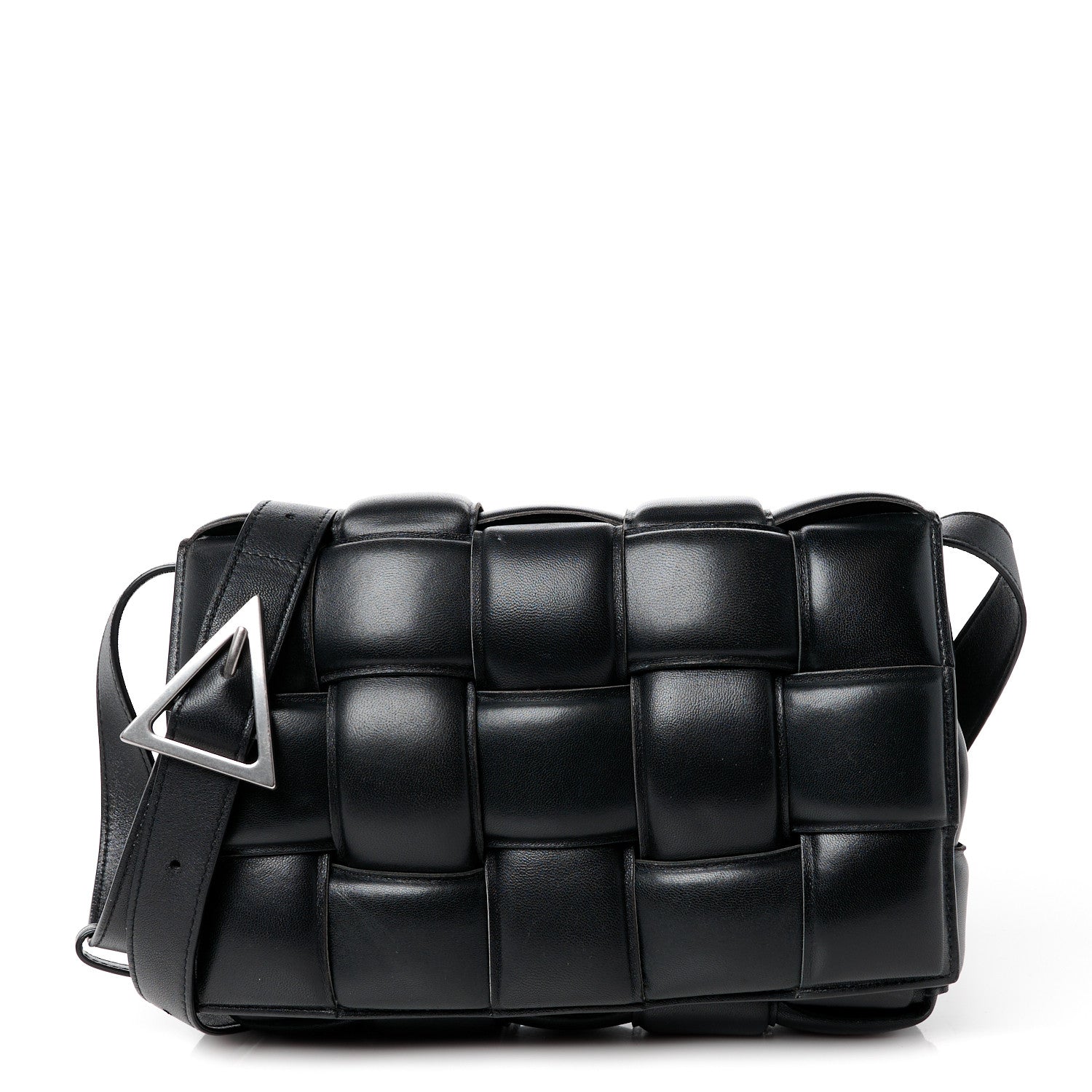 Bottega Veneta Nappa Maxi Intreccio Padded Cassette Crossbody Bag Black 1 of 12