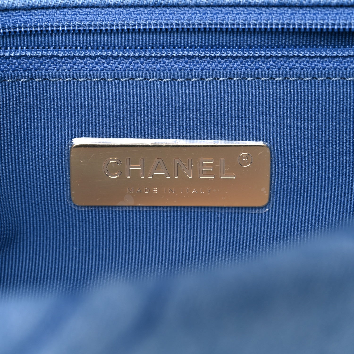 Chanel Denim Quilted Medium Chanel 19 Flap Blue 6 of 10