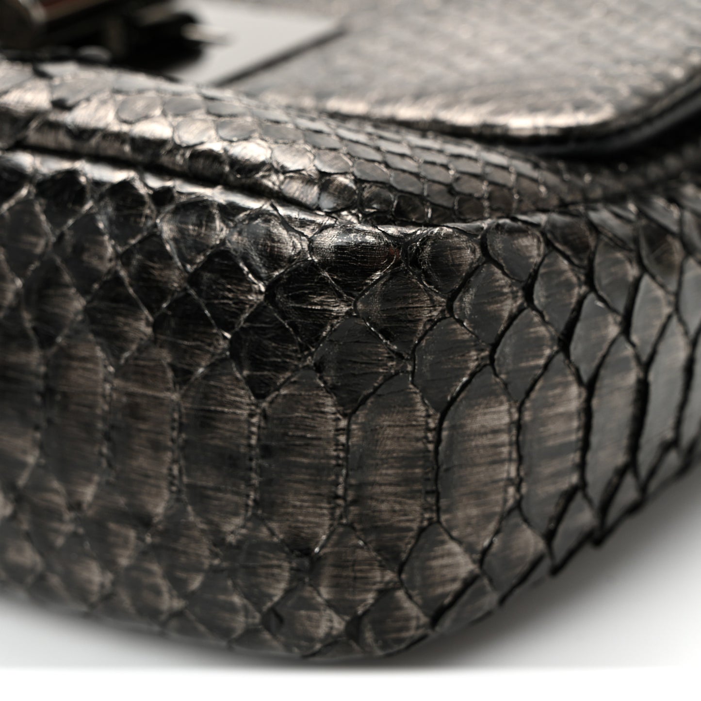 Snakeskin Natalia Shoulder Bag Black