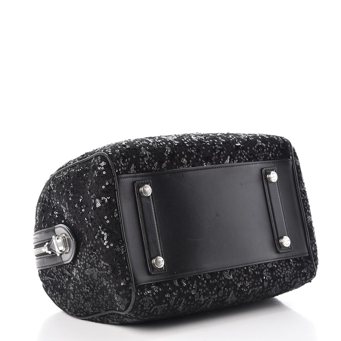 Sequin Monogram Sunshine Express Speedy Black