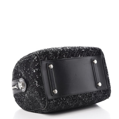 Louis Vuitton Sequin Monogram Sunshine Express Speedy Black 4 of 6