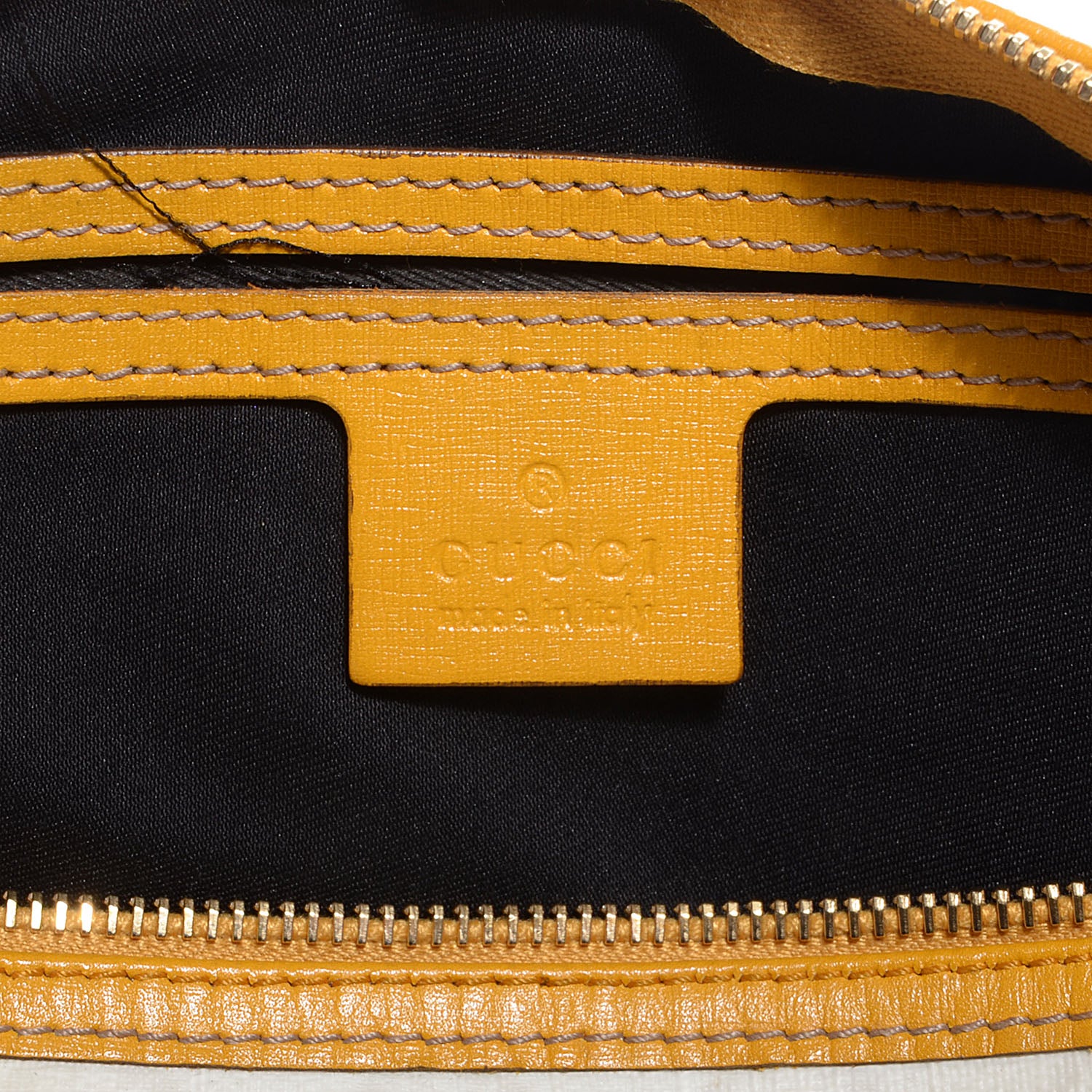Gucci GG Supreme Monogram Medium Joy Boston White Yellow 6 of 9