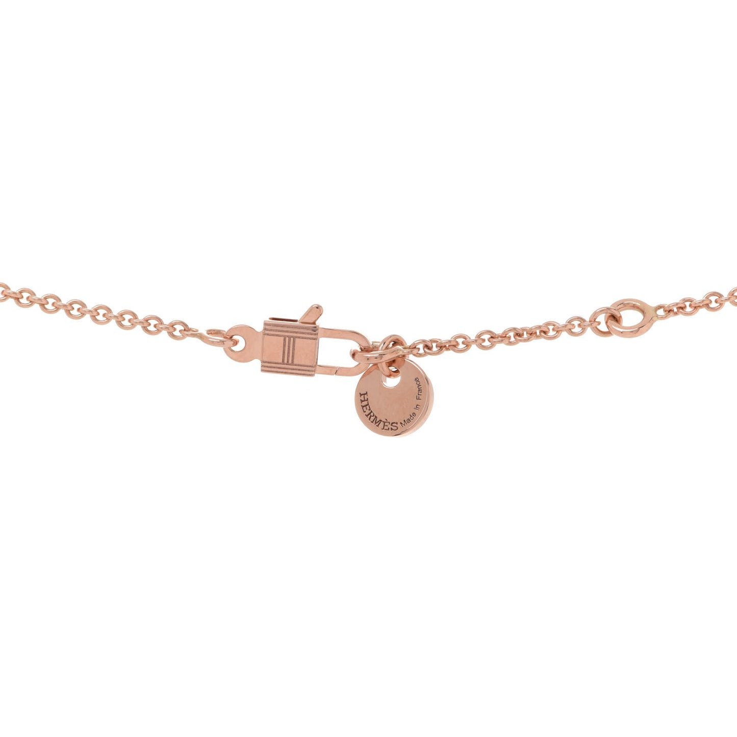 18K Rose Gold Black Jade Constance Amulettes Pendant Necklace