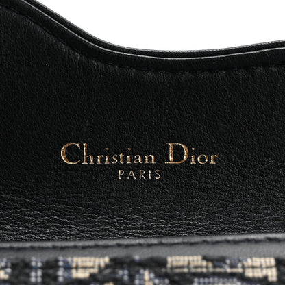 Christian Dior Oblique Saddle Card Holder Blue 5 of 9