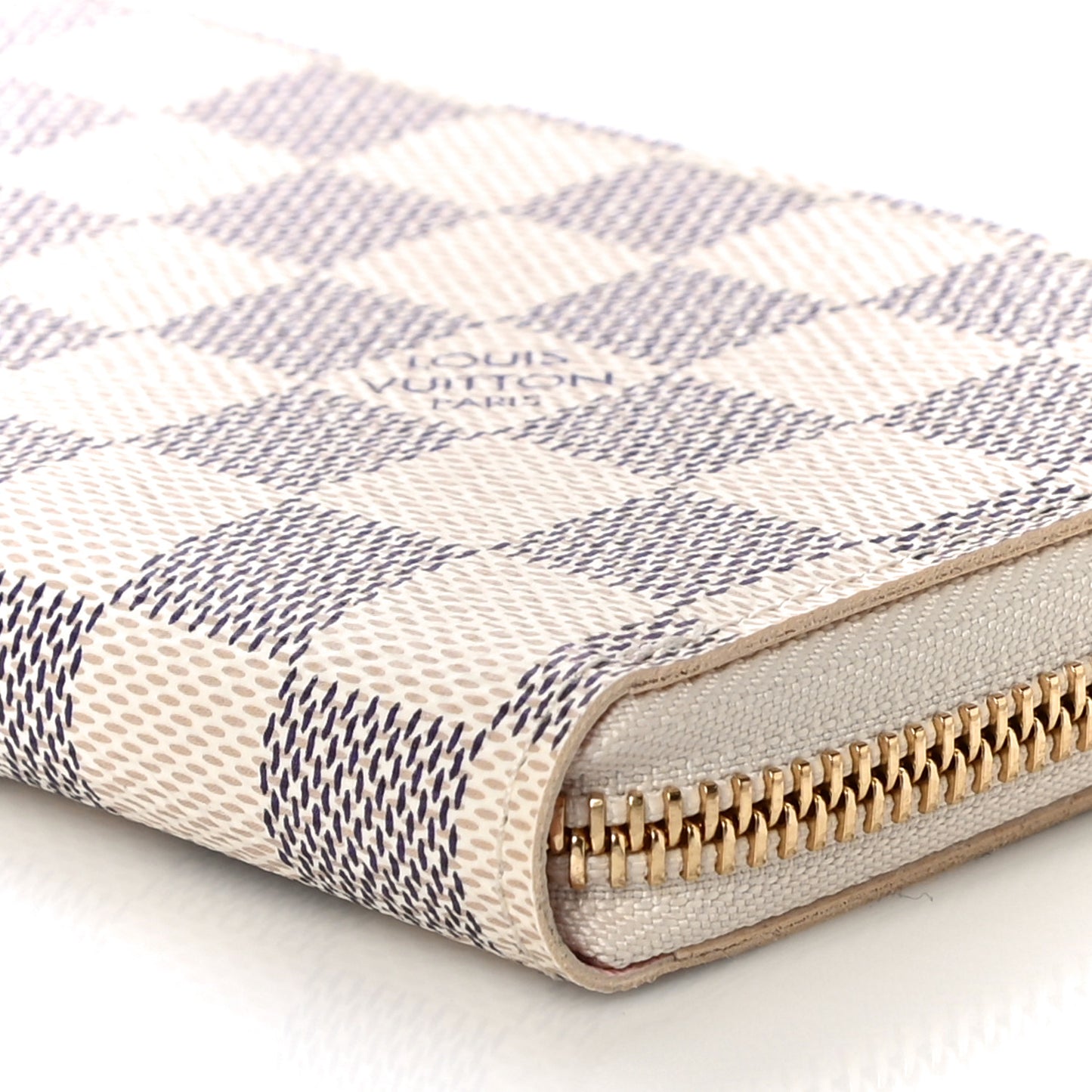 Damier Azur Clemence Wallet Rose Ballerine