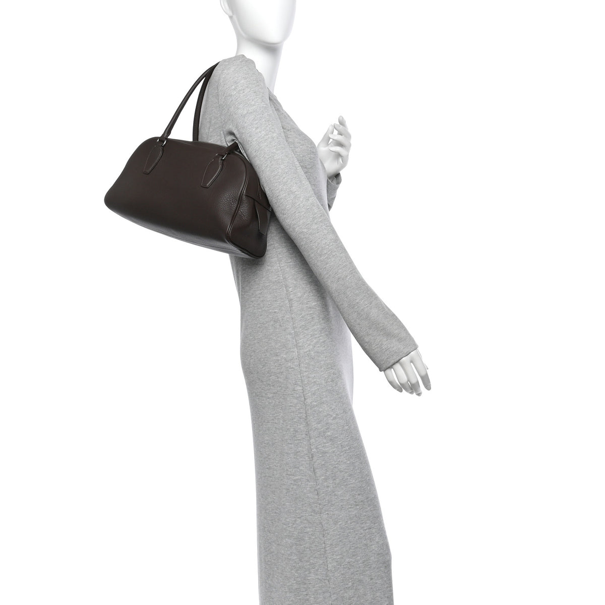 The Row Grained Calfskin EW India Deep Brown 2 of 9