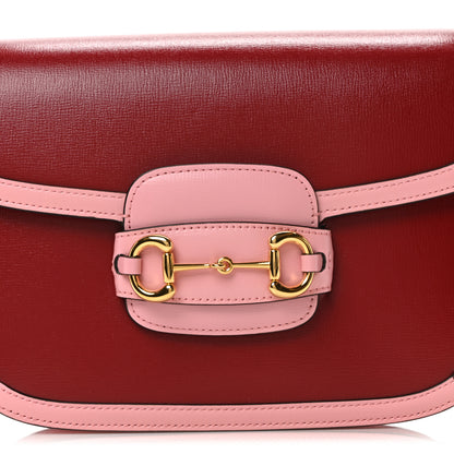 Gucci Azalea Calfskin Horsebit 1955 Shoulder Bag New Cherry Red Wild Rose 8 of 11