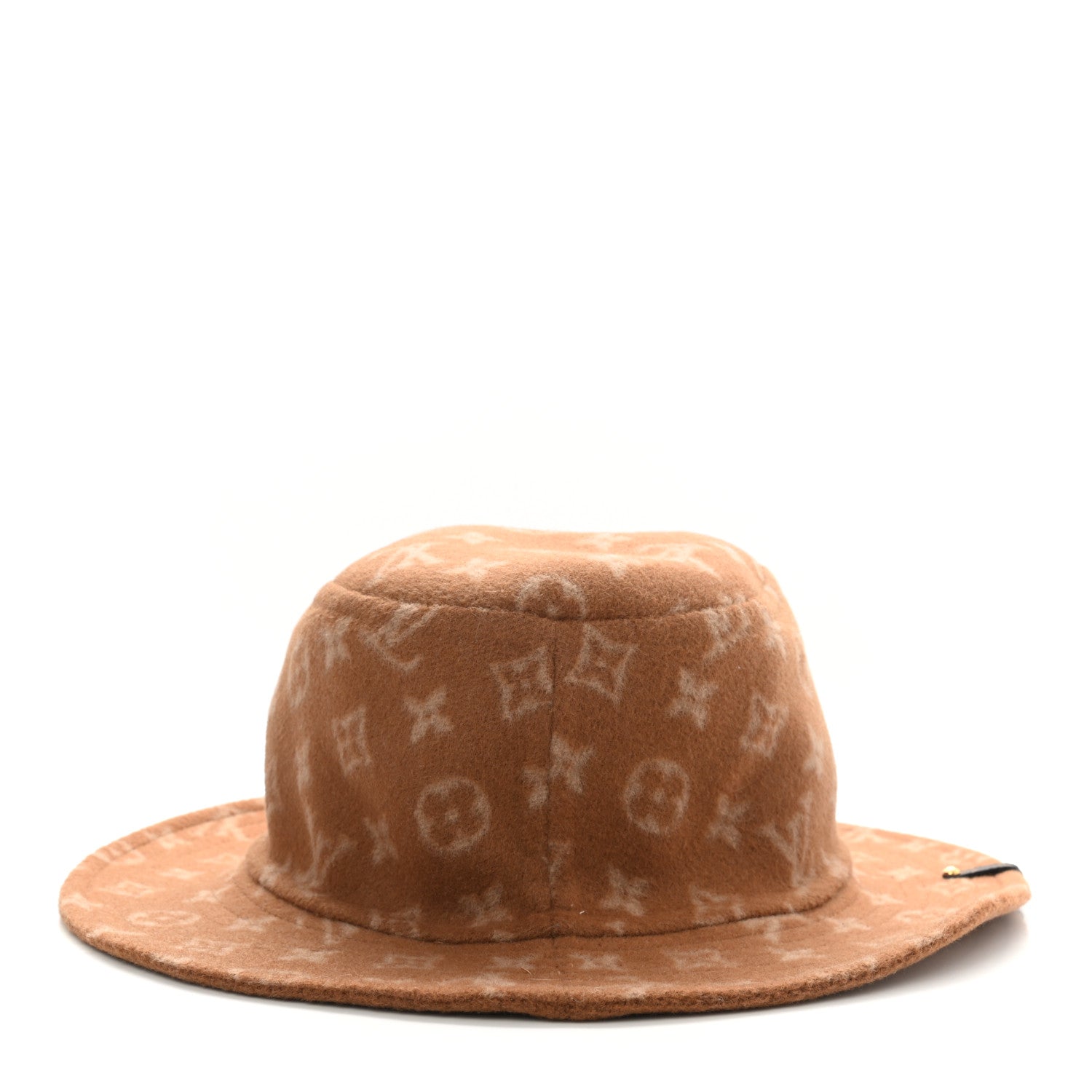 Louis Vuitton Wool Monogram Carry On Bob Bucket Hat S Beige 6 of 8