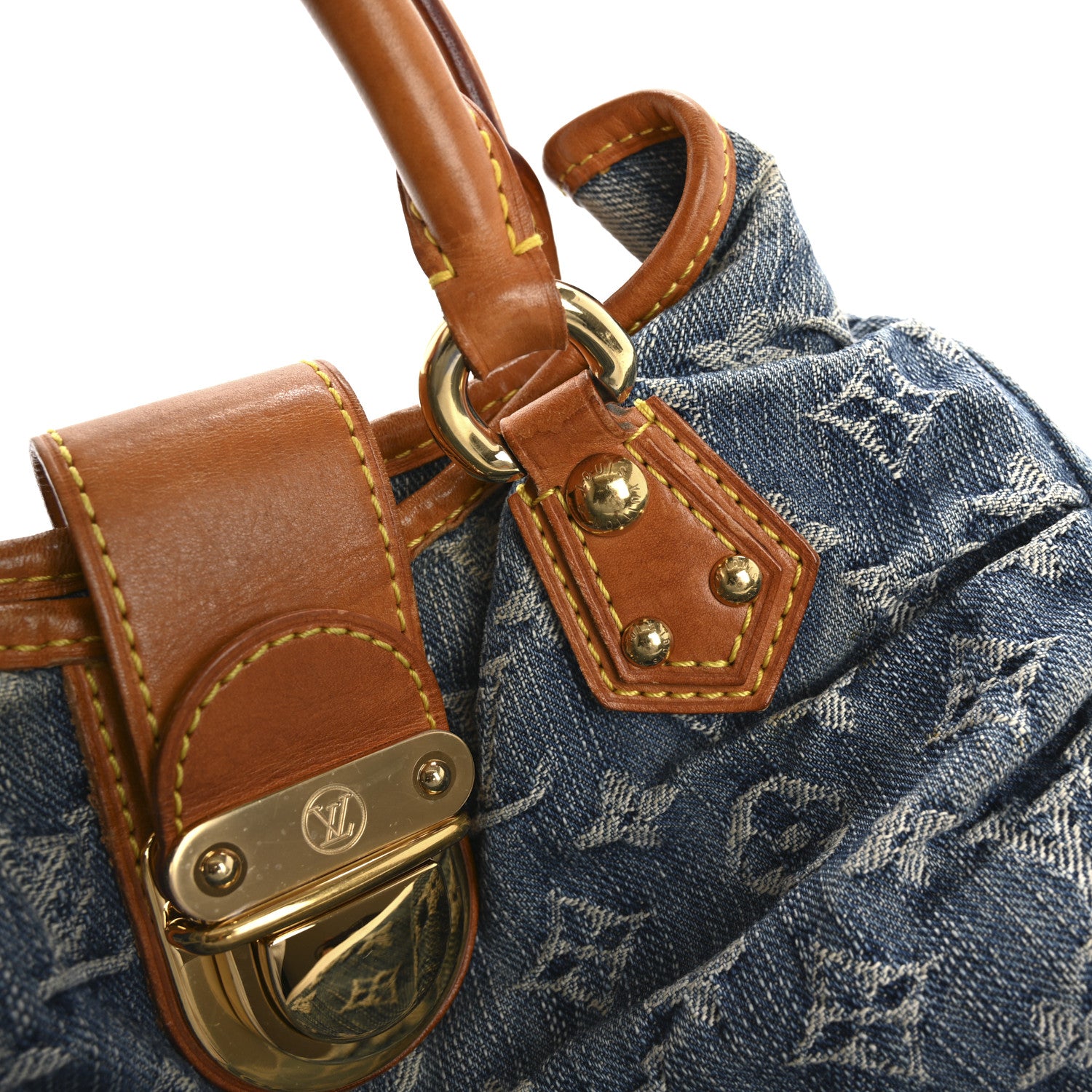 Louis Vuitton Monogram Denim Pleaty Blue 12 of 16
