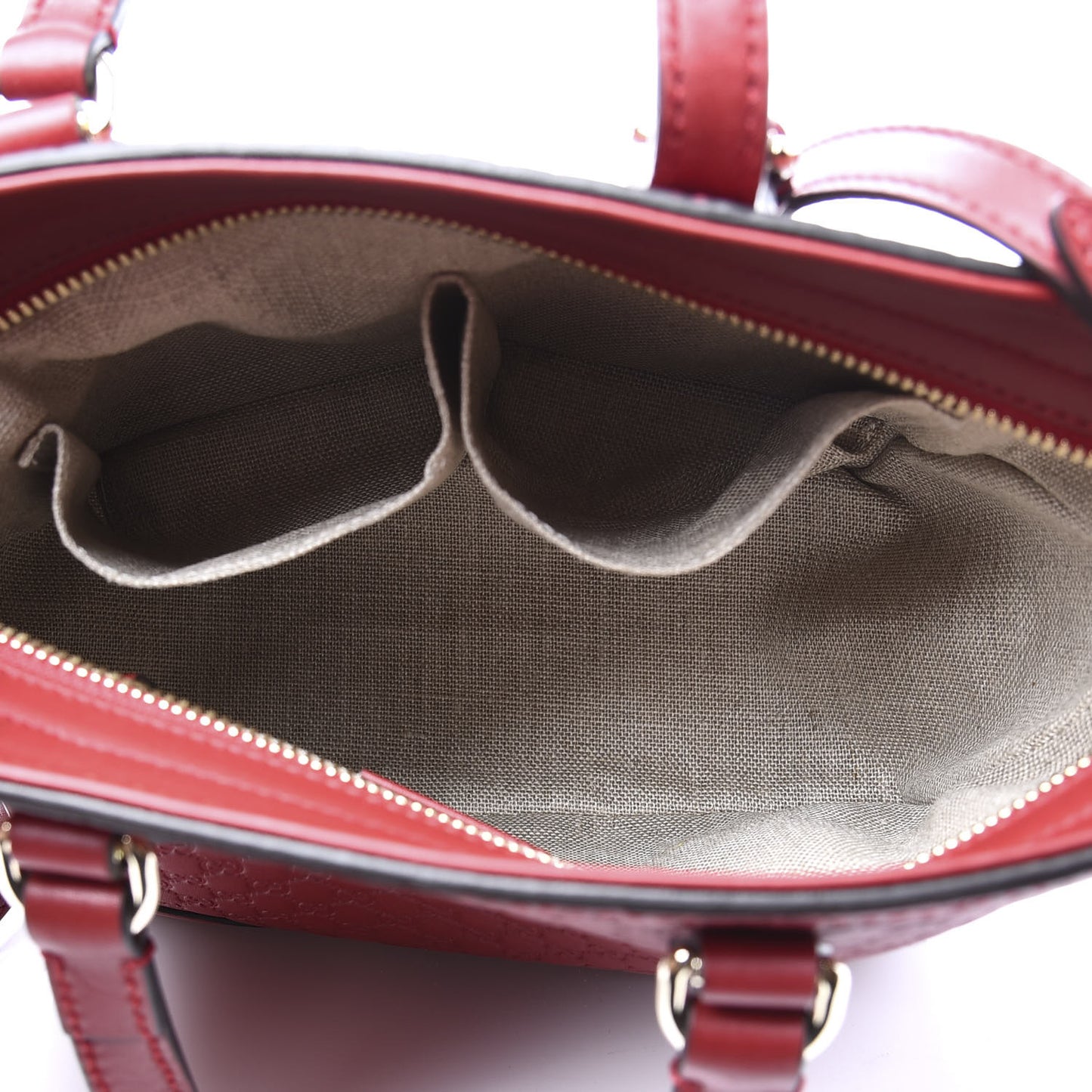Microguccissima Small Bree Tote Red
