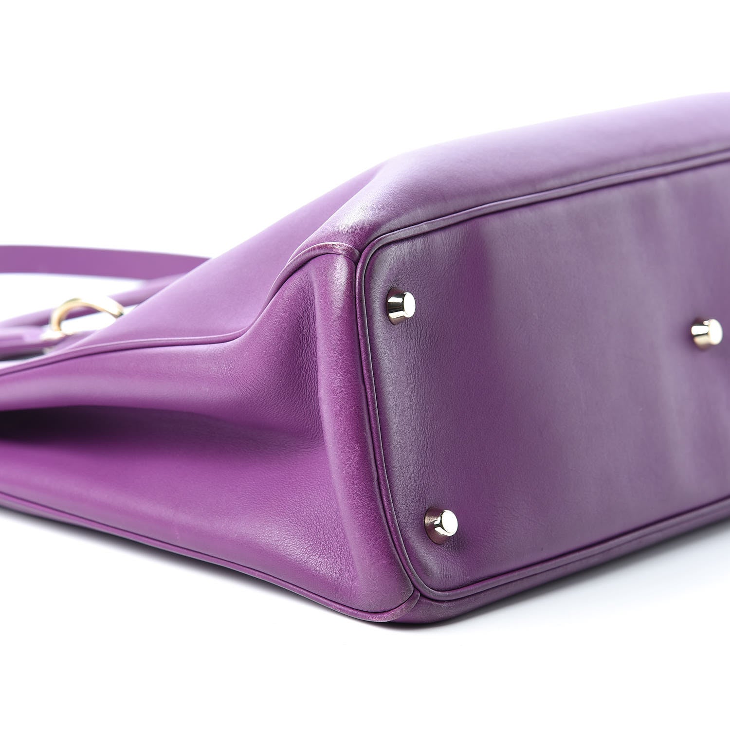 Christian Dior Smooth Calfskin Large Diorissimo Tote Purple 10 of 12