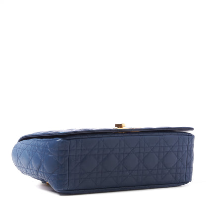 Christian Dior Lambskin Cannage Gradient Large Caro Bag Indigo Blue 3 of 9