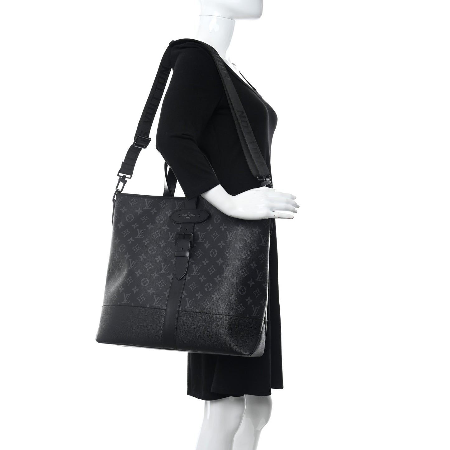 Monogram Eclipse Saumur Tote Black