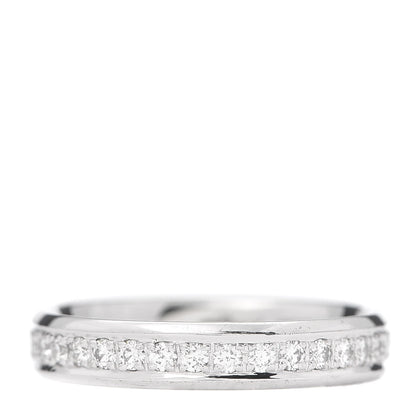 Chopard 18K White Gold Diamond .51ct 3.5mm Wedding Band Ring 50 5.25 3 of 6