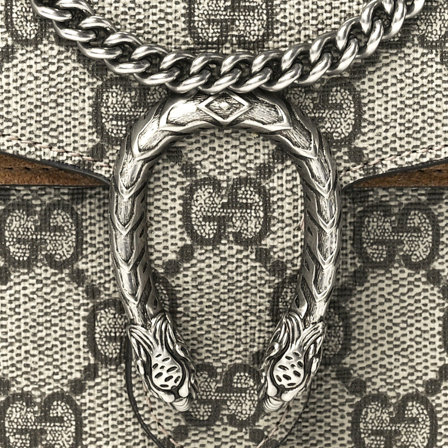 GG Supreme Monogram Super Mini Dionysus Shoulder Bag Taupe