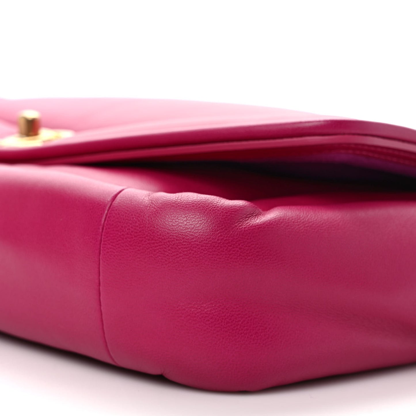 Lambskin Medium Simply Flap Pink