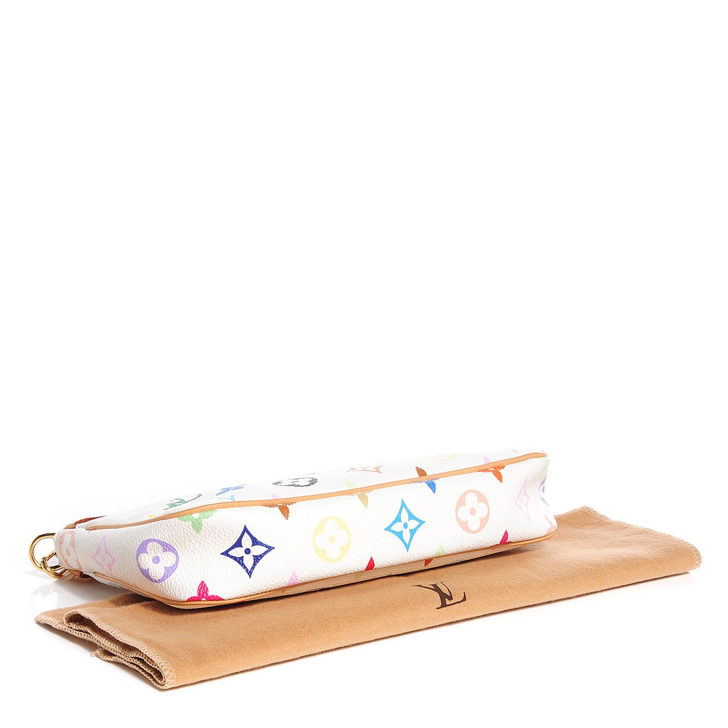 Monogram Multicolor Pochette Accessories White