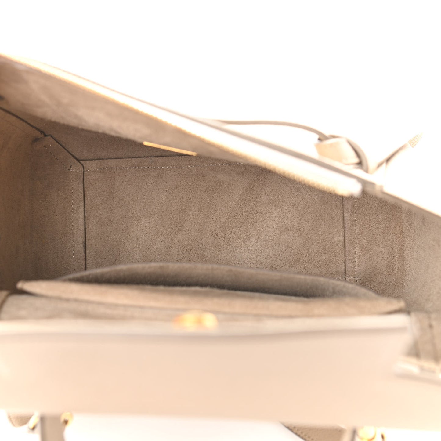 Grained Calfskin Micro Belt Bag Light Taupe